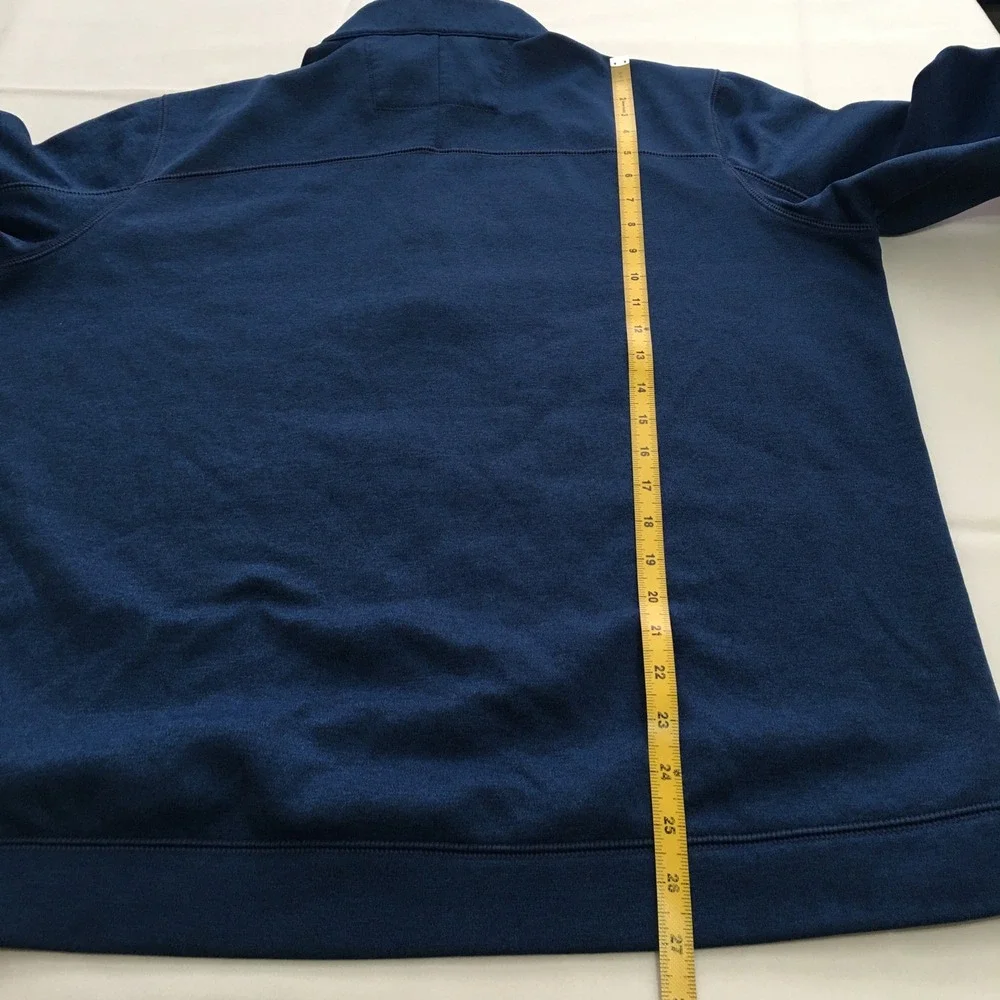 Nike Golf Quarter Zip Pullover Mens Large Blue Performance Fleece